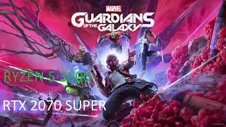 Marvel's Guardians of the Galaxy benchmark RTX ON | 2070 Super | Ryzen 5 3600 | 1080p Ultra setting