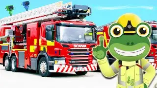 Gecko and the Fire Truck | Gecko's Real Vehicles | Trucks For Kids | Educational Videos For Toddlers