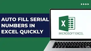 Auto Fill Serial Numbers in Excel Quickly | Microsoft Excel ⏩