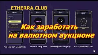 ETHERRA CLUB. Как заработать на валютном аукционе.