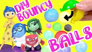Inside Out 2 Movie DIY Memory Bouncy Balls with Dolls! Crafts for Kids