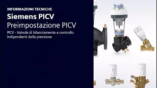 Siemens PICV – Preimpostazione PICV