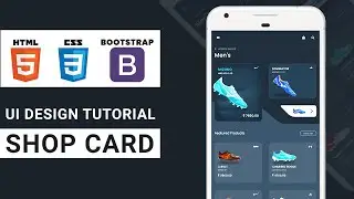 E-Commerce Shopping Card | HTML CSS BOOTSTRAP Speed Coding with Source Code