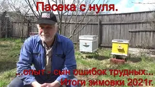Пасека с нуля. Итоги зимовки 2021г.