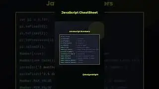 JavaScript CheatSheet Part 2 JavaScript Numbers 