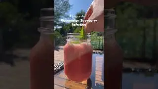 3-Ingredient Watermelon Strawberry Refresher 🍉🍓
