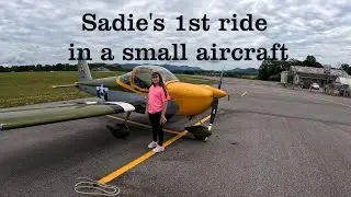 Sadie's 1st ride in an Experimental Aircraft