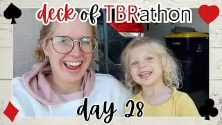 Deck of TBRathon VLOG || day 28: chill day with my cute little family!