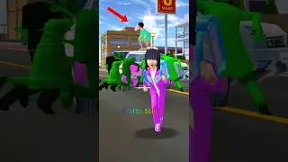 GAWAT‼️mama mio di kepung zombie 😱 #sakuraschoolsimulator #shorts #sakura