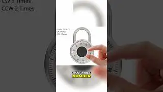 How to Open Combination Padlock #Shorts #padlock