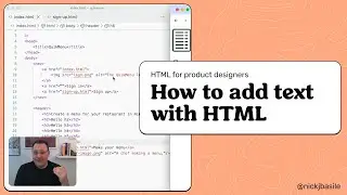 How to add text with HTML