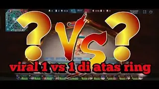 bocil viral 1vs 1 di atas ring........