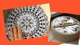 Нереальная вязаная красота! Вязание в интерьере Вяжем салфетку крючком и украшаем вязаную коробку.