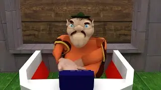 Morshu works at the Krusty Krab