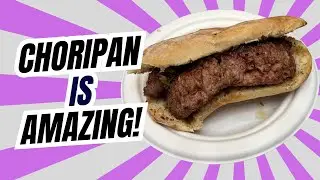 Enjoying Choripan in Costa Rica!