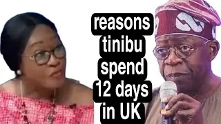 tinibu return back to nigerian after spending 12days in UK.women leader has this to say