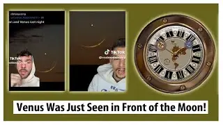 Venus Was Just Seen in Front of the Moon