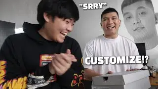Surprising KING BADGER with Custom Shoes! 😱🔥👟 | MUNING 🎨