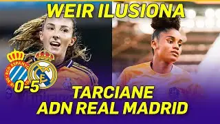 🟣👩‍🦰  TARCIANE es ADN REAL MADRID | CAROLINE WEIR ilusiona al MADRIDISMO!