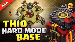 New BEST TH10 War BASE for HARD MODE in 2025 ⚒️ INSANE Town Hall 10 Base Link + Proof Replays