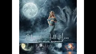Moonlit Digital Backdrop Photography Background Photoshop Overlay Maternity  Composite
