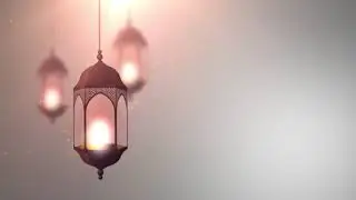 Ramadan Candle Lantern Falling Down Hanging On String Grey | Free Stock Video Footage HD 4K
