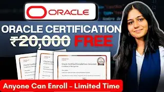 Oracle Free Certification 2025! Worth ₹20,000 |  AI, Cloud & Data Courses | Race to Certification