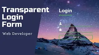 Transparent Login Form CSS - CSS Login Form | HTML and CSS