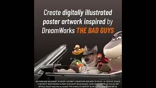 Create one-of-a-kind artwork for the new DreamWorks movie @badguysmovie