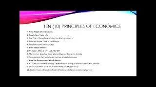 10 Principles of Economics