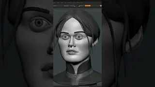 Ella Purnell ZBrush high poly sculpt.