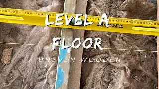 Level, uneven wooden floor
