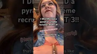DESTROYING a pyramid scheme recruiter, PART 3!! #pyramidscheme #amway #mlm #scammer #scams #payback