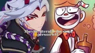 Cuphead and Itto being the same person for perfect 4 minutes straight(?) -Casino cups,Genshin impact
