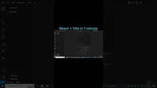 Create a react app with vite in 1 minute