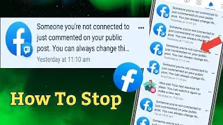 How to fix Someone you're not Connected to just Commented on your Public Post 100% Solved 🔥