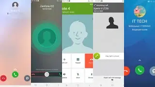 OppO A71 incoming Call Screens / Note 4 / Nokia 3 / Xperia / Redmi Y2 / Zenfone GO