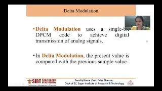 Pulse Code Modulation by Prof. Priya Sharma