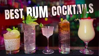 Top 5 Rum Cocktails You’ll Want All Summer 🍹🔥 | Ultimate Home Bar Guide