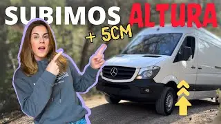 ⬆️ How to IMPROVE HEIGHT and OFFROAD DRIVING in a Camper Van 🚐 Sprinter Van Build