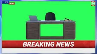 News Studio Green Screen | Breaking news Animation green screen | Copyright Free