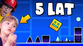 🧊 Moja córka gra w GEOMETRY DASH ?! 