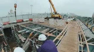 Ремонт Большого Каменного моста с обзором 360 градусов