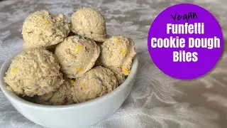 Vegan Funfetti Cookie Dough Bites