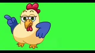 Green screen animation background chicken 3D animation video 