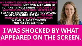 My Parents Threw Me Out on CHRISTMAS With Nothing — What Grandpa's Old Card... | Azalea Revenge