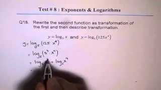 Transformation of Log Function Q18