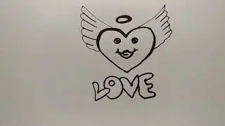 How to Draw a Heart with Wings and Crown (easy drawing tutorial) - Art Lessons - Art for Kids Hub