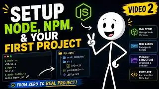 Node.js Tutorial #2 — npm, nvm & Your First Real Project 🚀