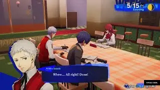 Akihiko does squats during study Persona 3 Reload